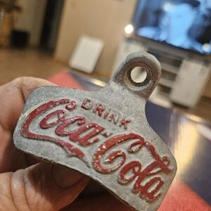 Coca-Cola Wall-Mounted Opener with Red Logo